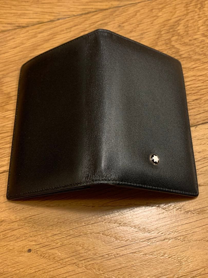【新品未使用】Montblanc ブラックレザー 名刺入れ