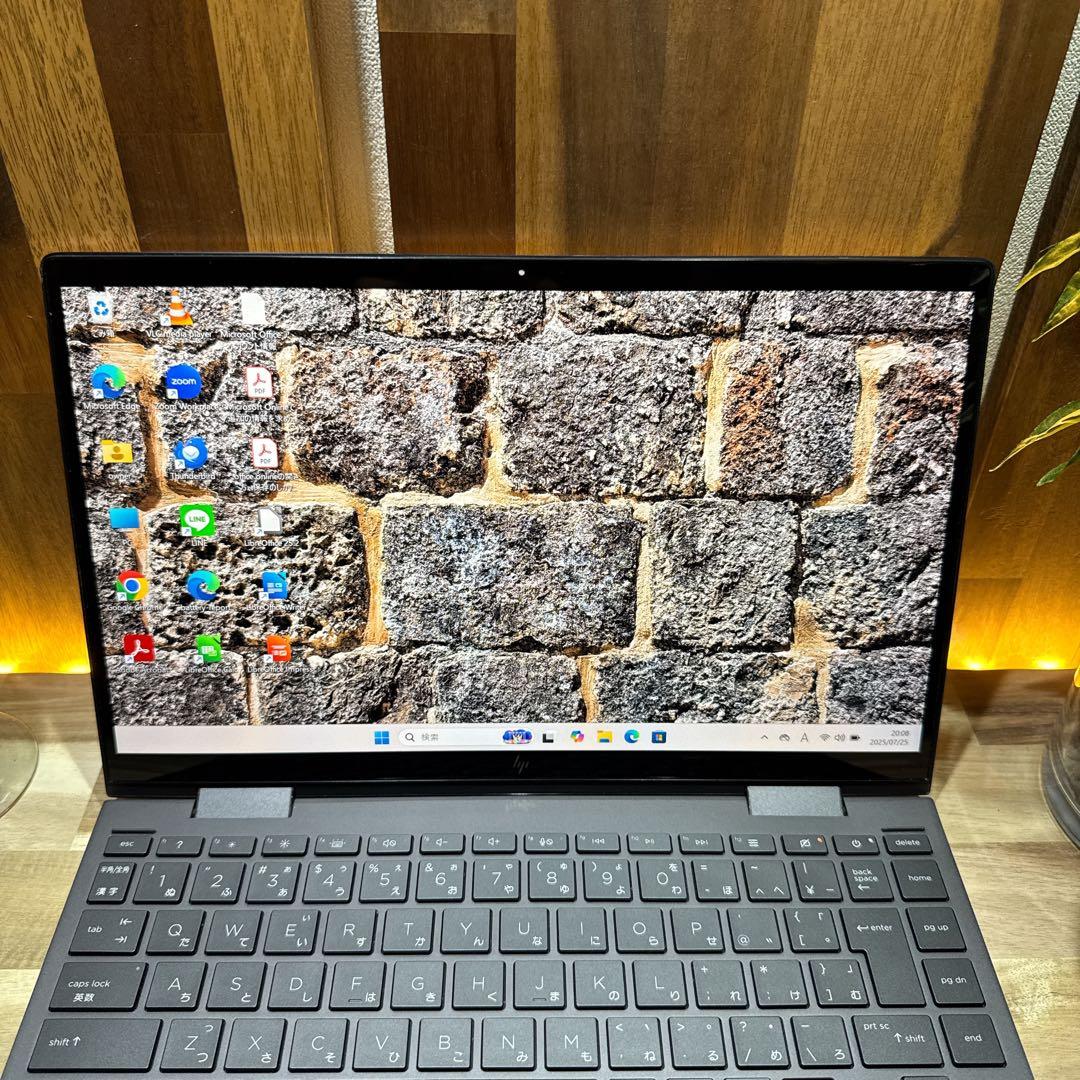 準美品・高級感2in1‼️HP☘Ryzen7☘指紋認証☘512GB☘ノートパソコン