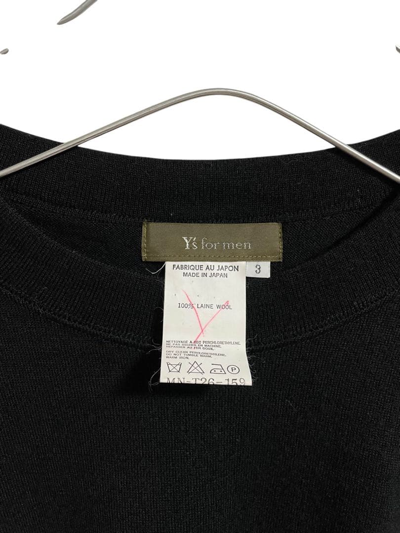 Y's for men ワイズフォーメン クルーネック ニット セーター