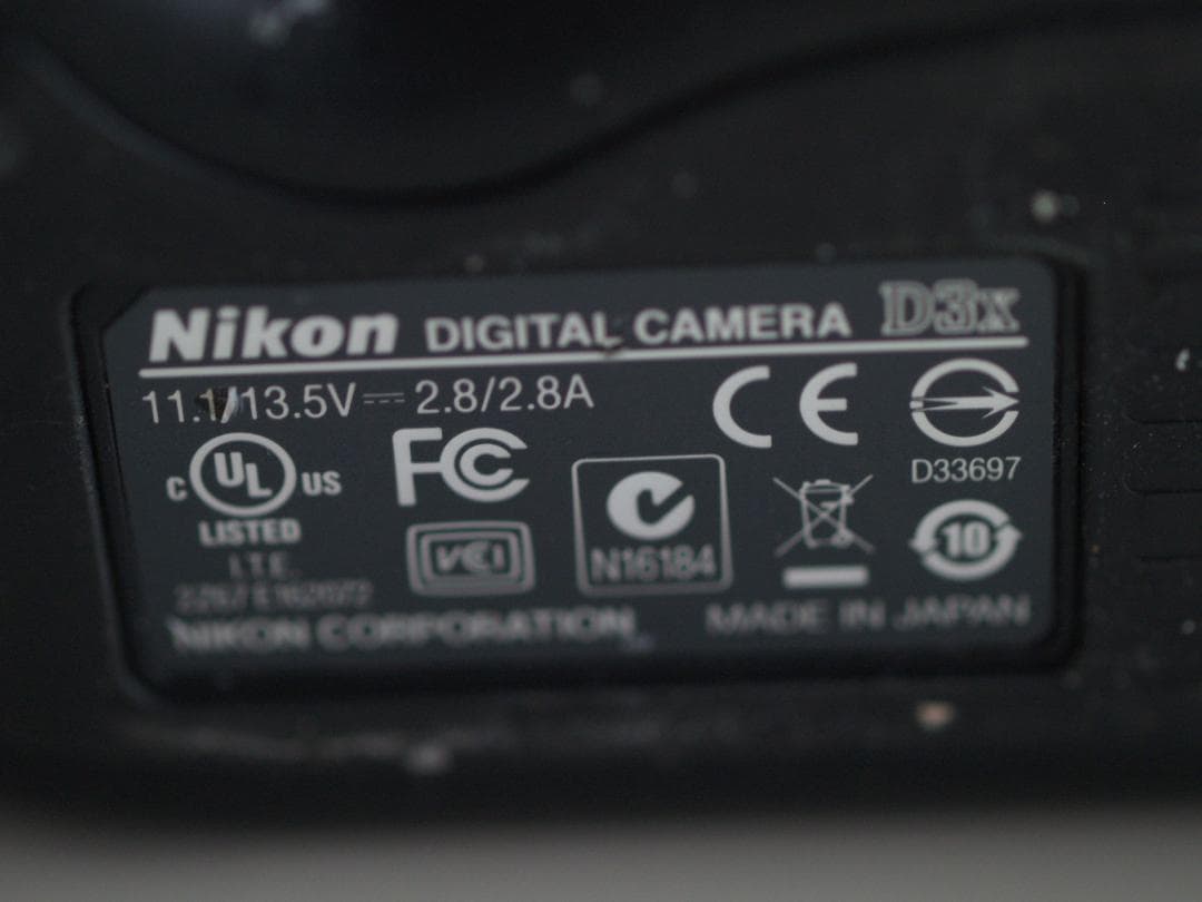 パ*コ様 Nikon D3X ACアダプター,L型ブラケット付
