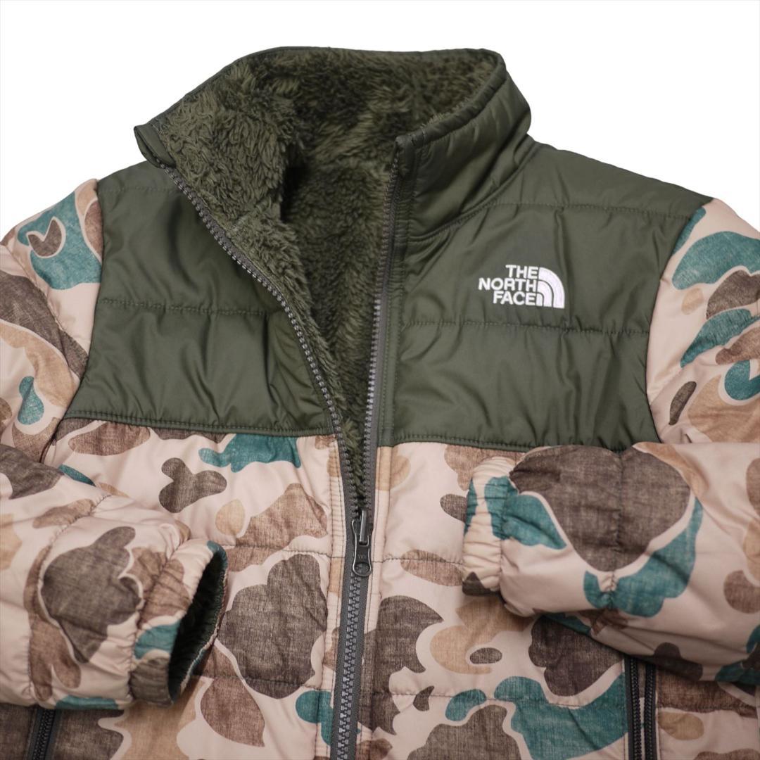 ノースフェイス リバーシブル キルティング ボア ジャケット キッズ S 古着