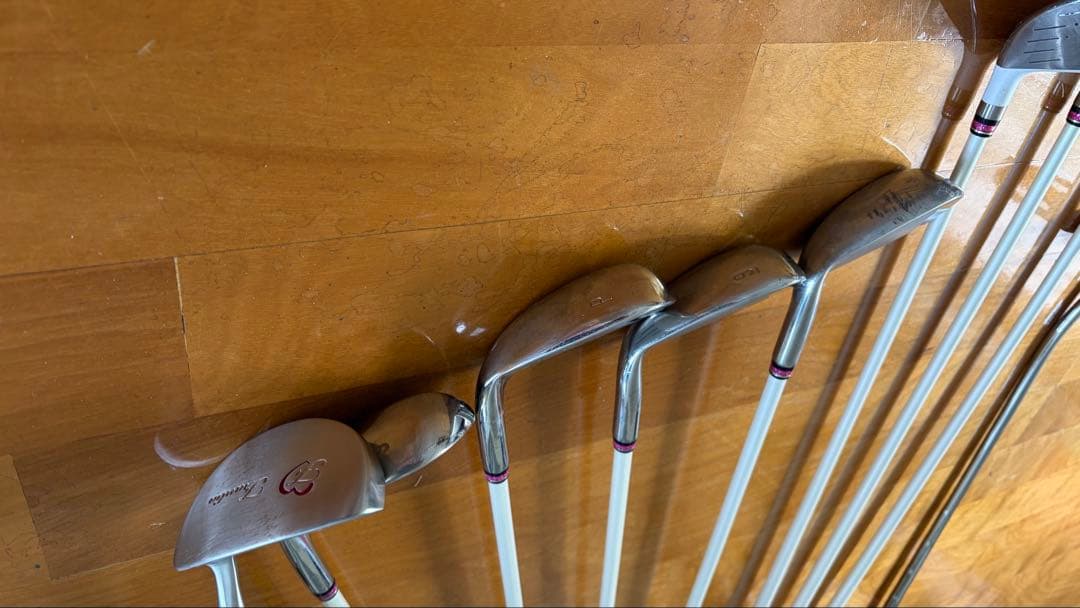 レディース ゴルフクラブセット ホワイト ピンク