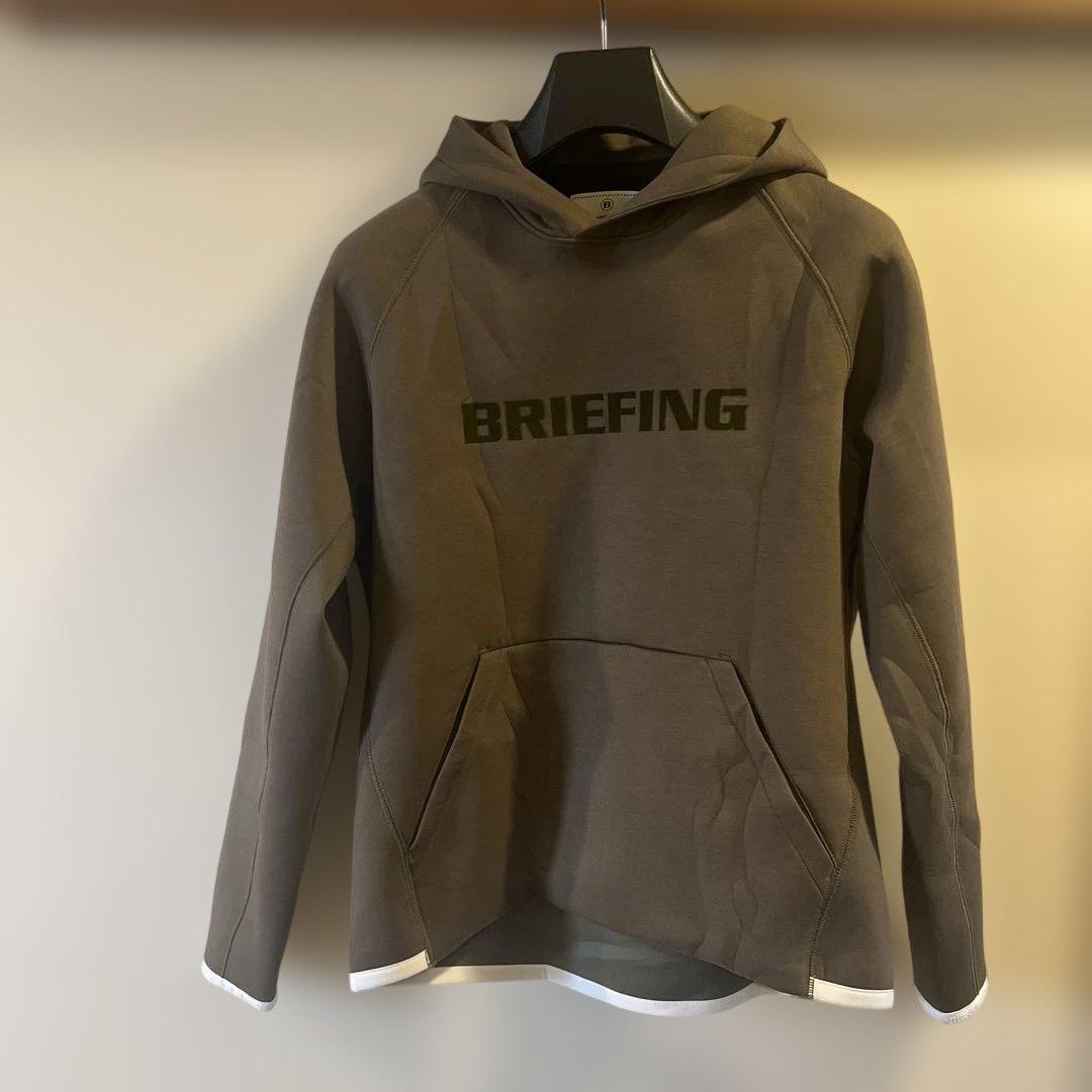 BRIEFING 24FW フード付き プルオーバーオリーブ
