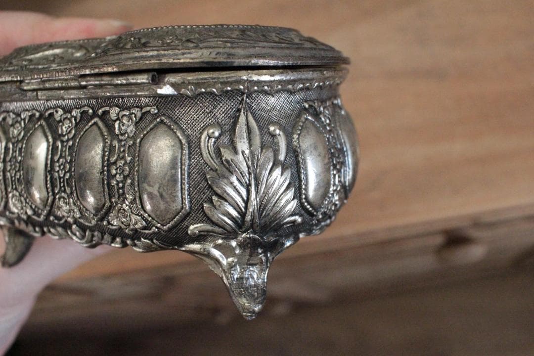 装飾ジュエリーボックス・天使ハート/フランスアンティーク