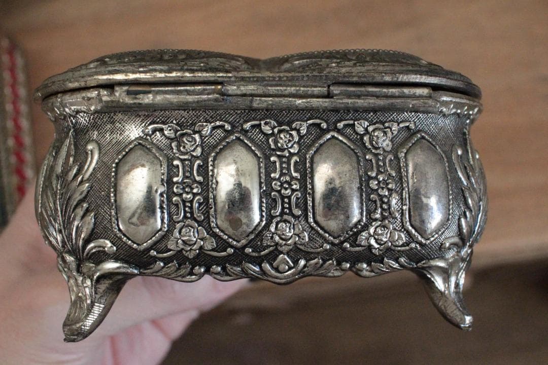 装飾ジュエリーボックス・天使ハート/フランスアンティーク