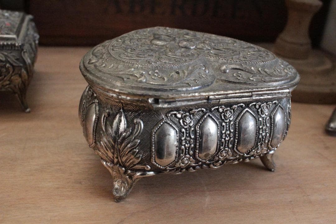 装飾ジュエリーボックス・天使ハート/フランスアンティーク