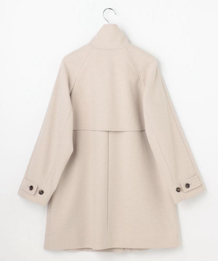 新品未使用品　any SiS ウールライクスタンドカラー ミドルコート ネイビー