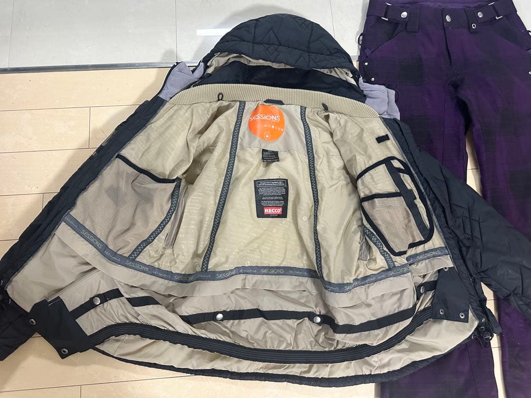 BURTON × SESSIONS 高機能スノーボードウェア　上下