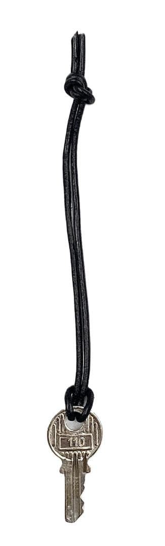 エルメス カデナ＆キー＆革紐 No.110 シルバー 中古品 (59105)