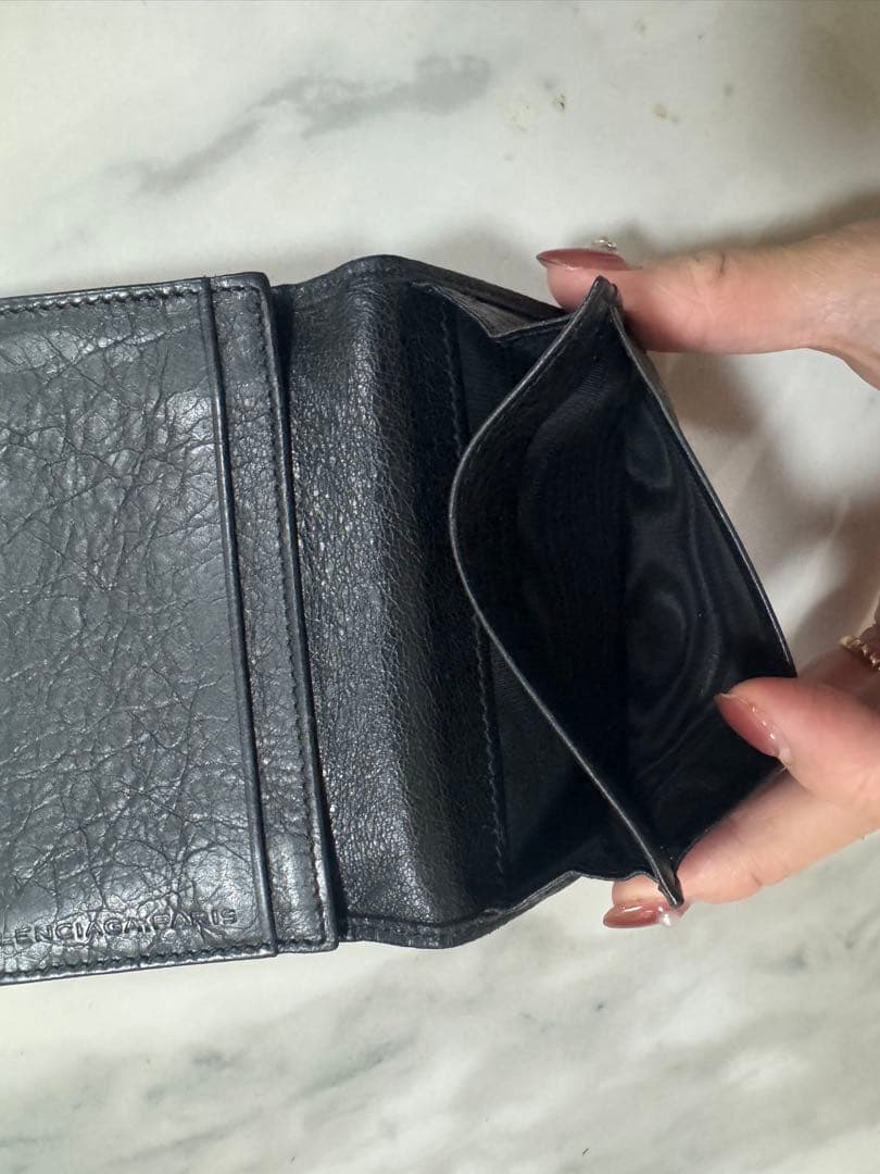 バレンシアガ クラシック ザ シティ レザー カードケース 名刺入れ ブラック