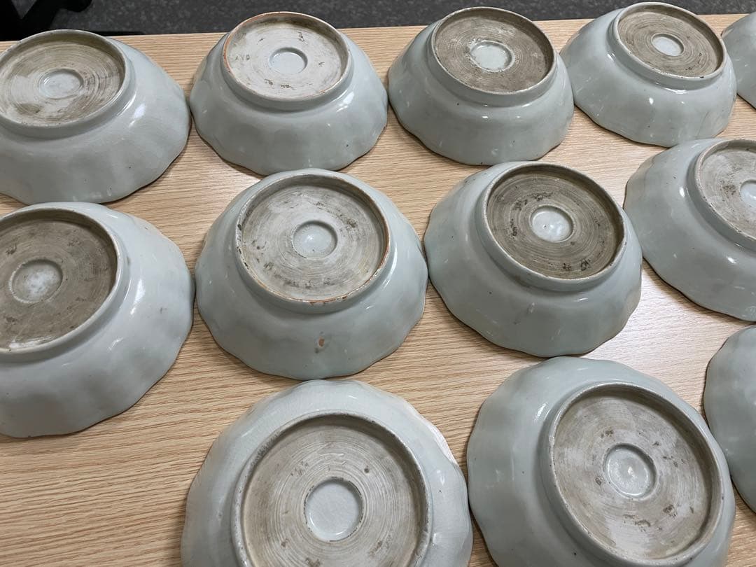 染付 なます皿 古伊万里 古美術 古道具 アンティーク 18枚 まとめ