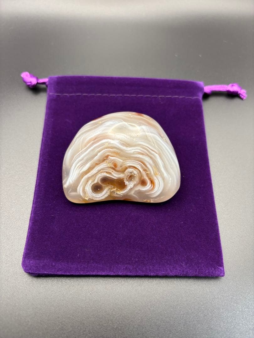 命根石　パワーストーン　瑪瑙 握りお守り(1)