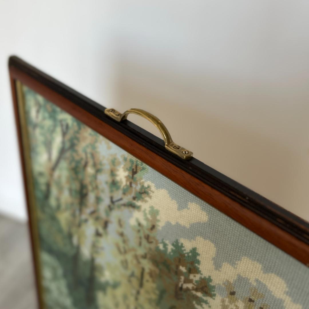 イギリス アンティーク家具 ファイヤースクリーン 衝立 1930年頃 955A