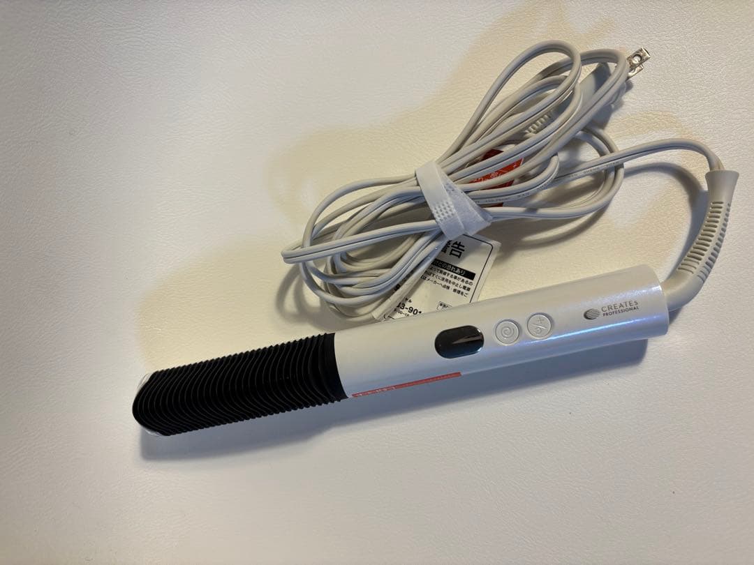 ELEMEA コームストレートアイロン エレメアコームストレイナー　ホワイト