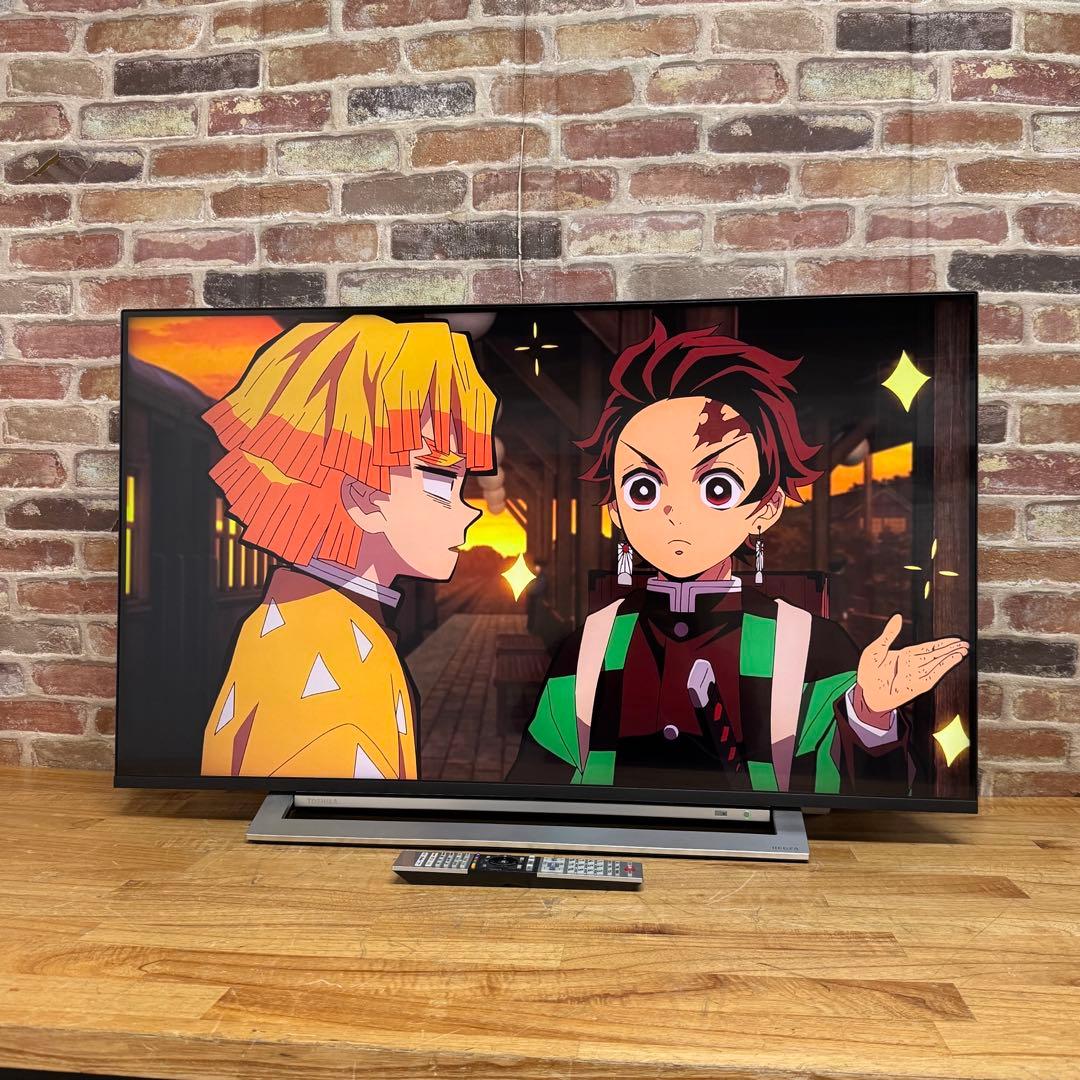 東芝 43V型 4Kチューナー搭載 液晶テレビ レグザ 43M530X W録画○