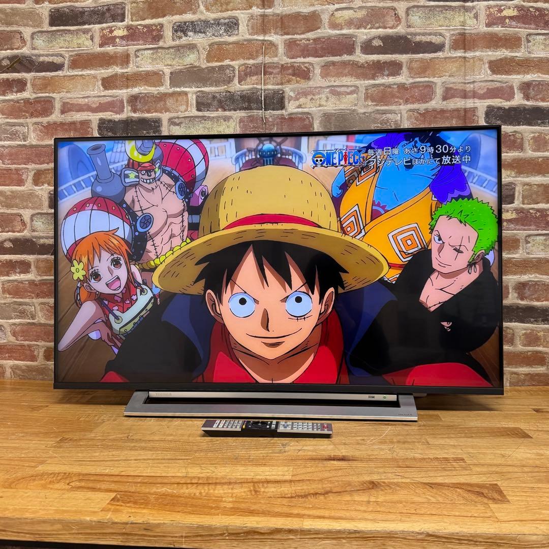 東芝 43V型 4Kチューナー搭載 液晶テレビ レグザ 43M530X W録画○
