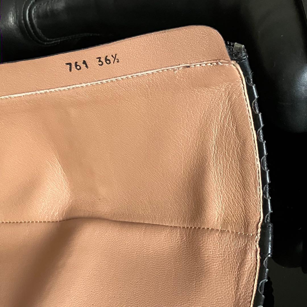 希少　ALAIA レザーロングブーツ　ビンテージ　アズディン・アライア　マドンナ