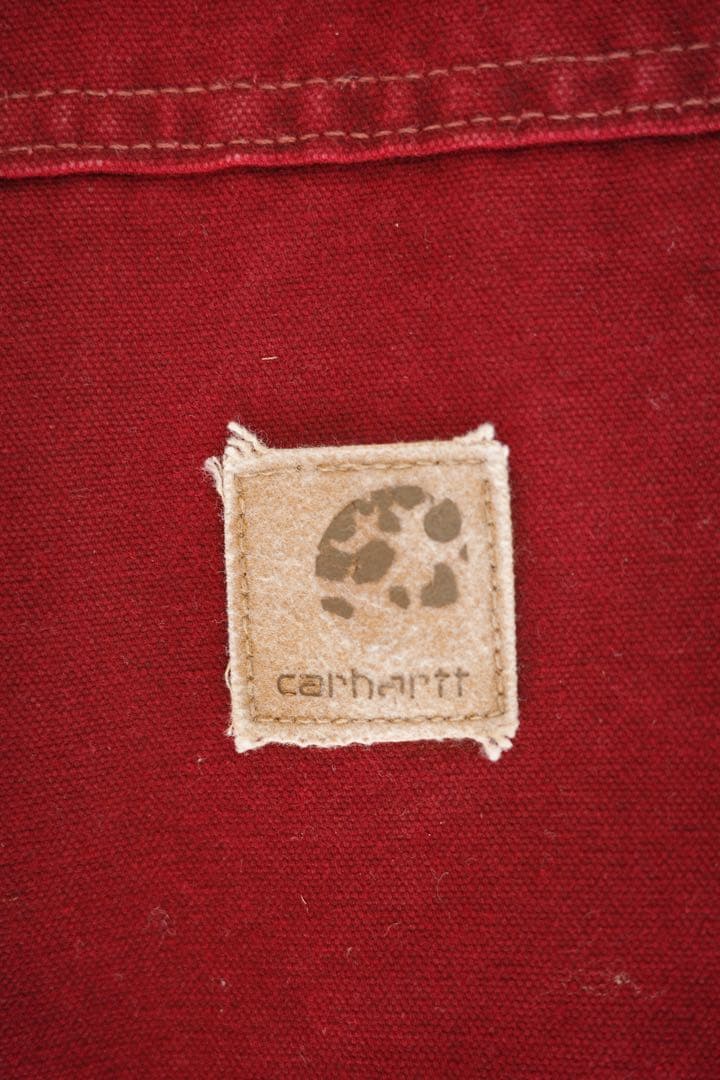 Carhartt 赤 ベスト ジッパー付き