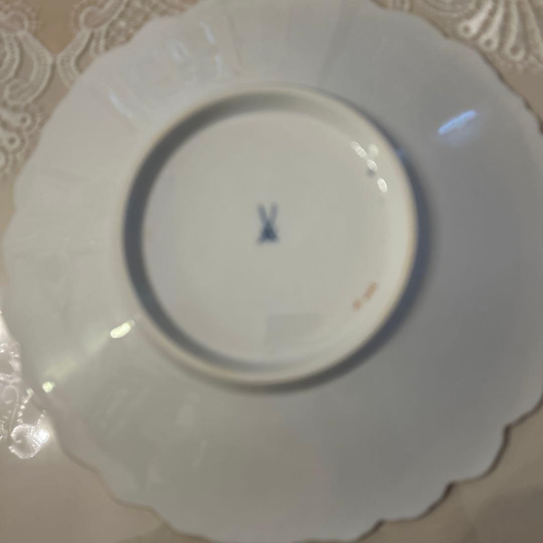 レア　マイセン　グランツゴールド飾り皿