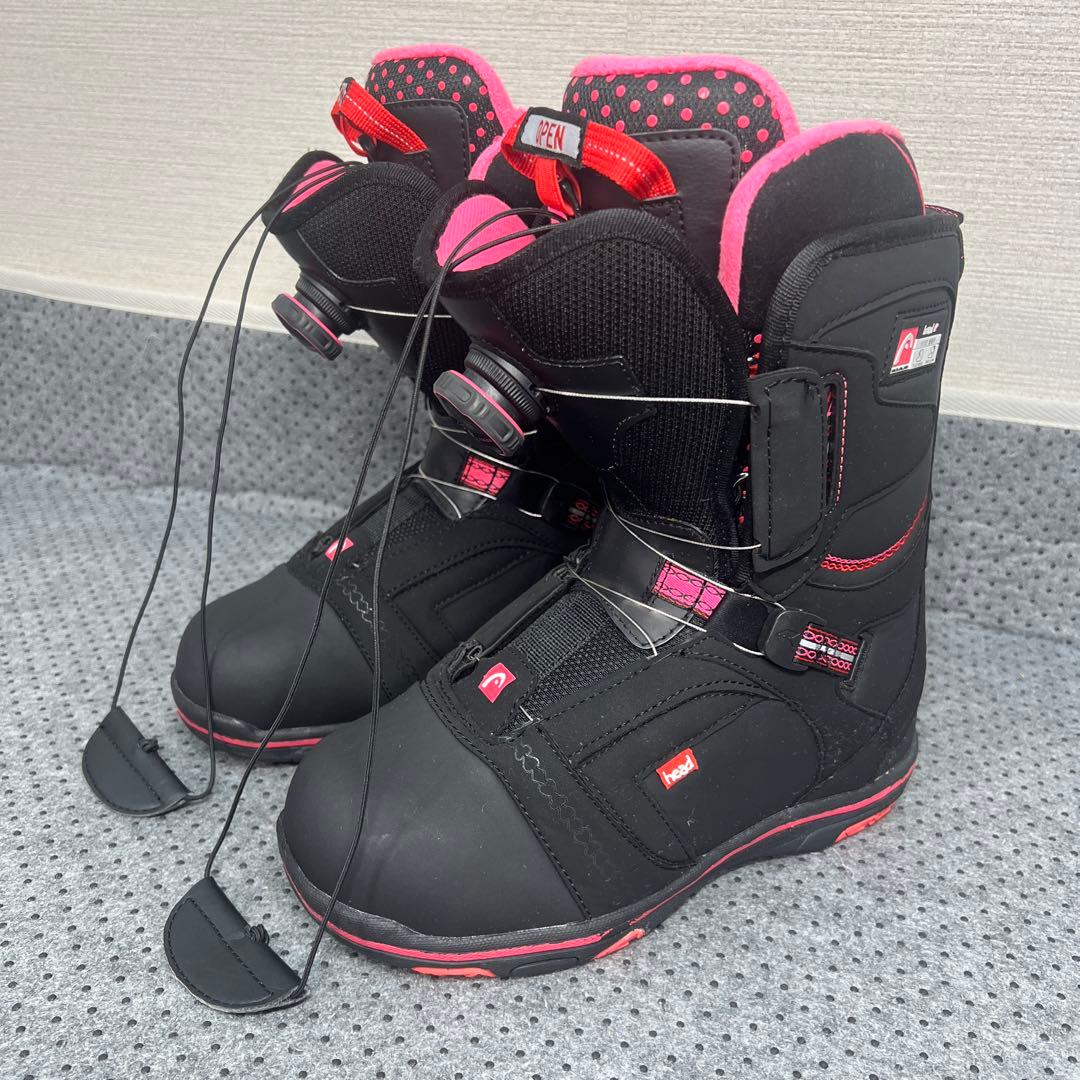 数回使用 人気サイズ24.5cm HEAD FIVE WMBOA スノボブーツ