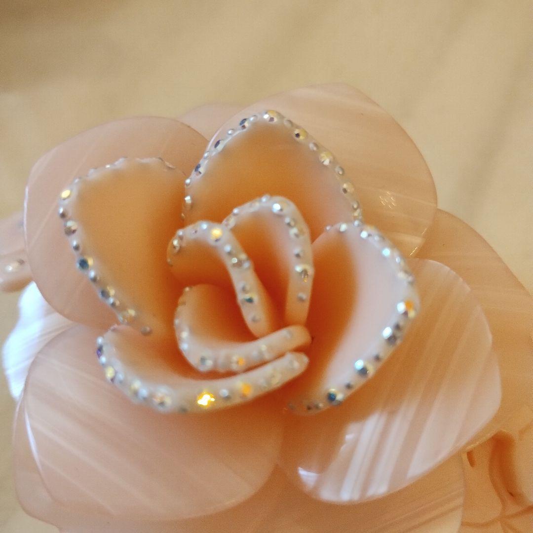 kaokao アレクサンドルドゥパリ 薔薇バレッタ＆高級レッキス薔薇ファー