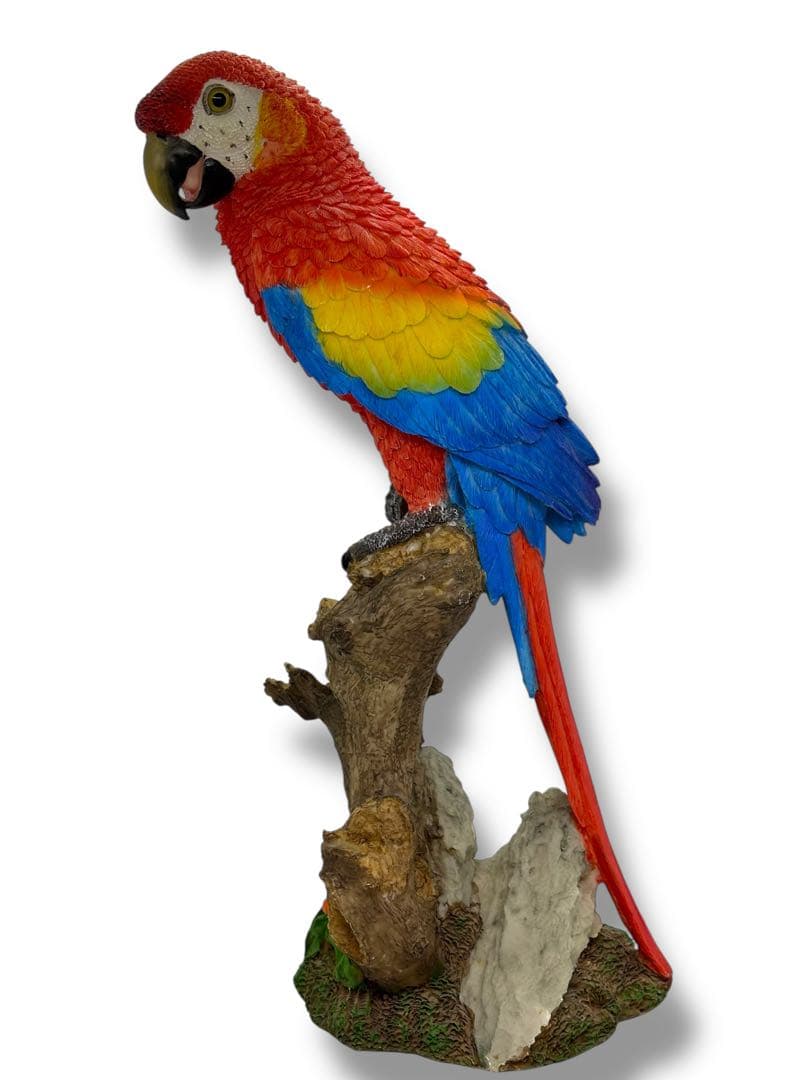 #希少種-ベニコンゴウインコ・ルリコンゴウインコ 樹脂製オブジェ 2体セット