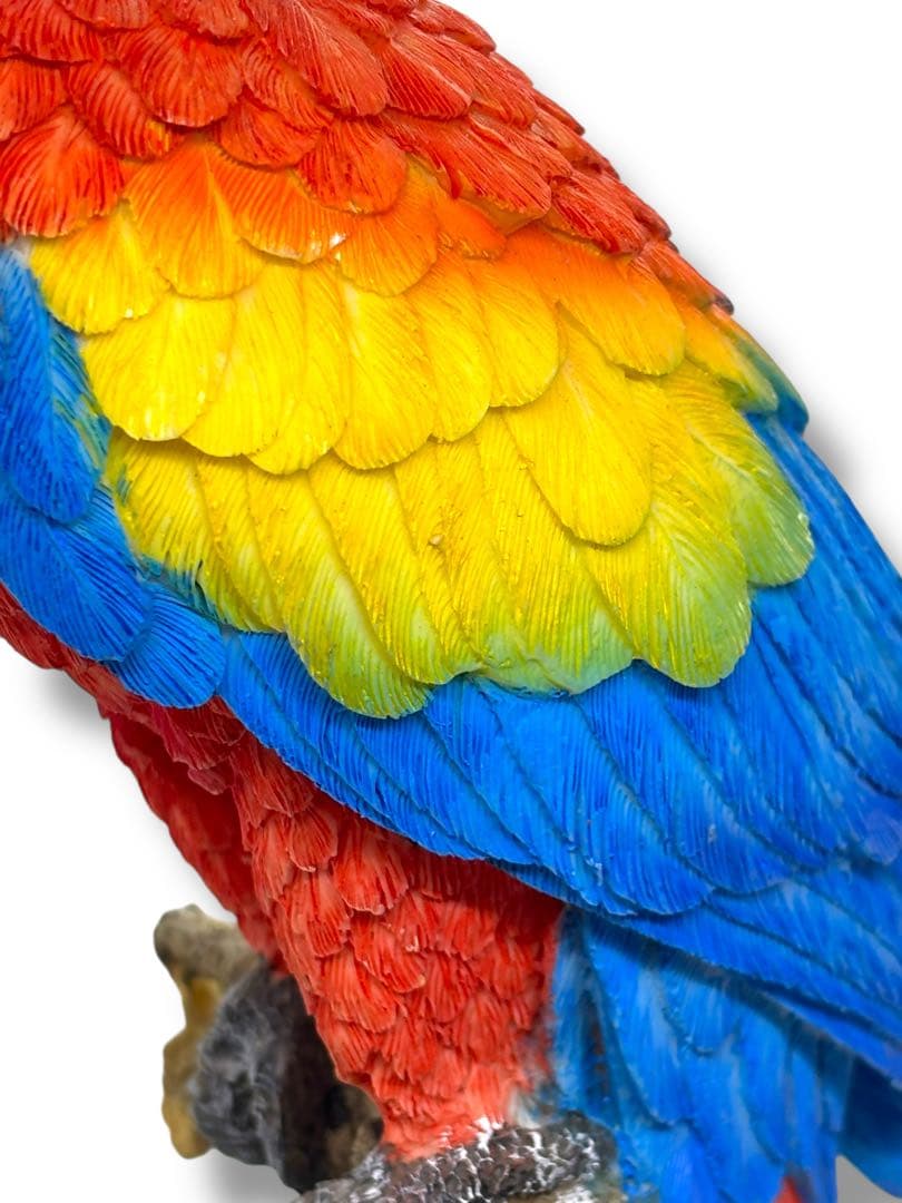 #希少種-ベニコンゴウインコ・ルリコンゴウインコ 樹脂製オブジェ 2体セット