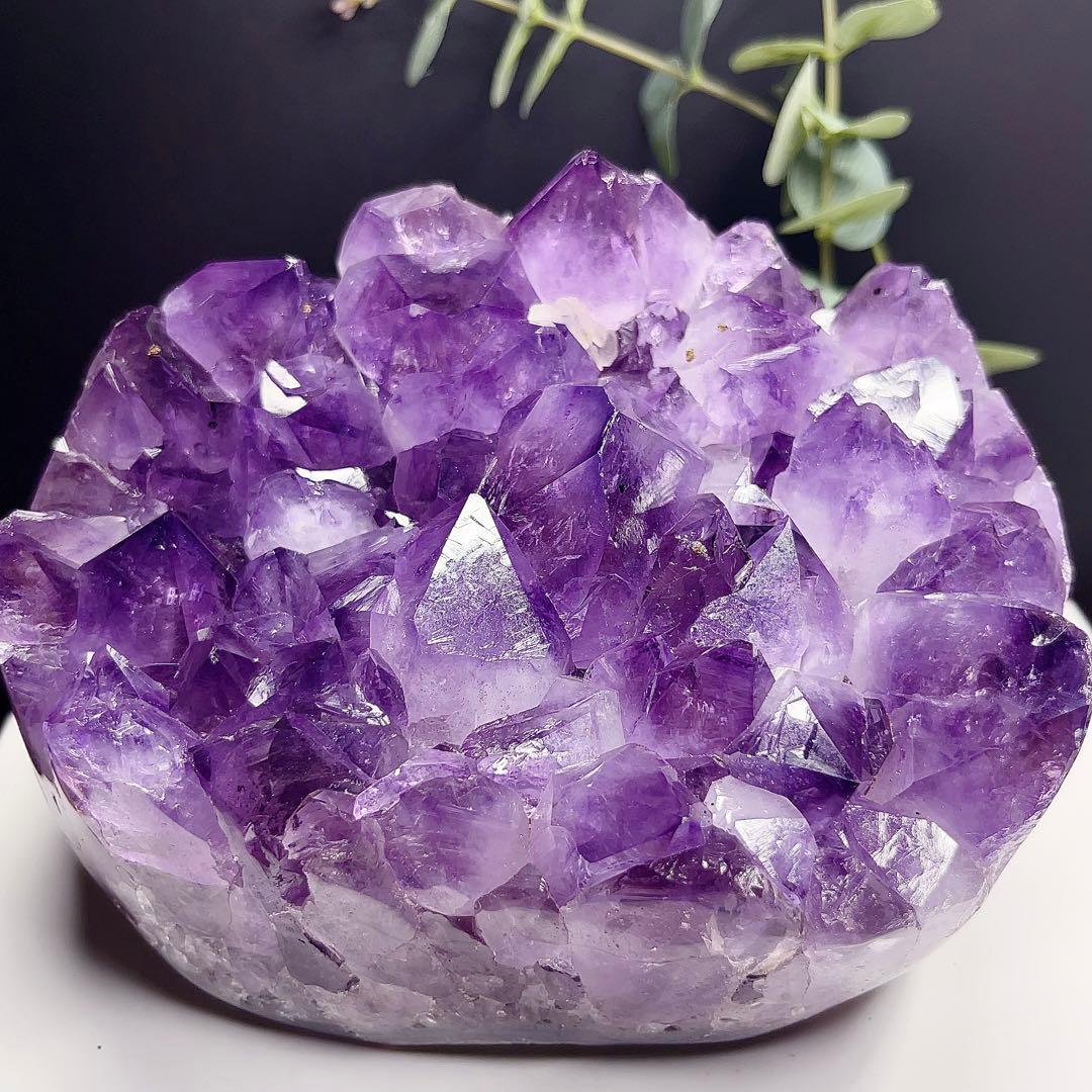 アメジスト　クラスター　原石　紫水晶　天然石　鉱物標本　【超美品】　激レア