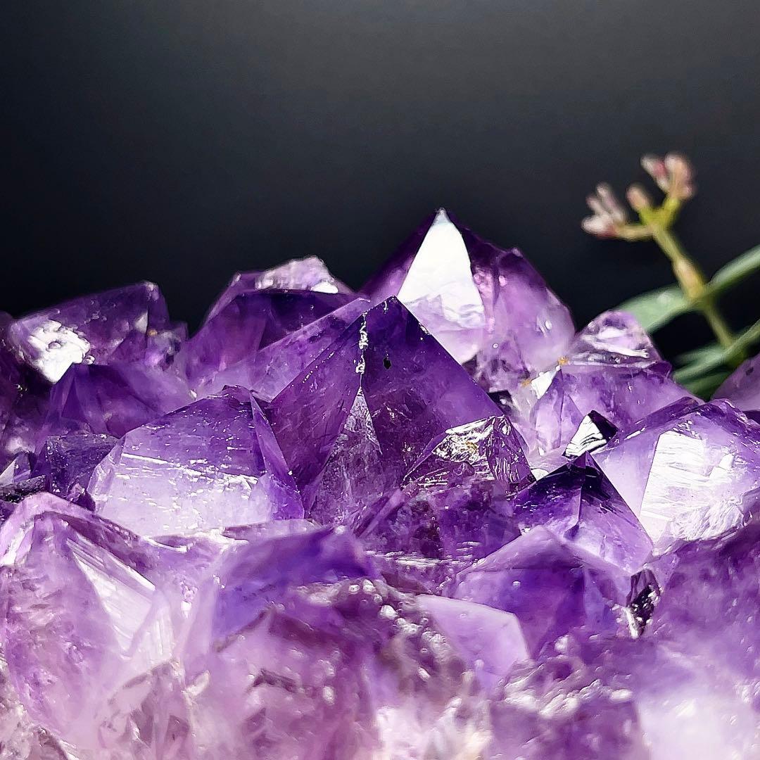 アメジスト　クラスター　原石　紫水晶　天然石　鉱物標本　【超美品】　激レア