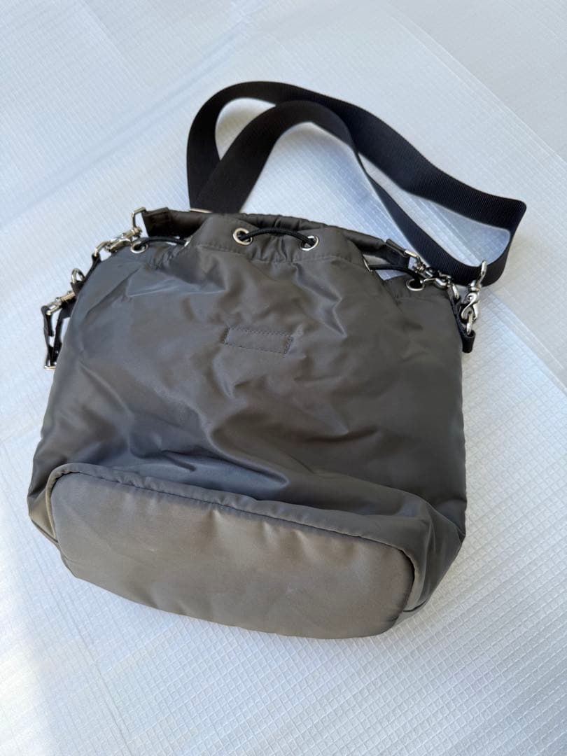 PORTER BALLON SAC L silver glay 中古