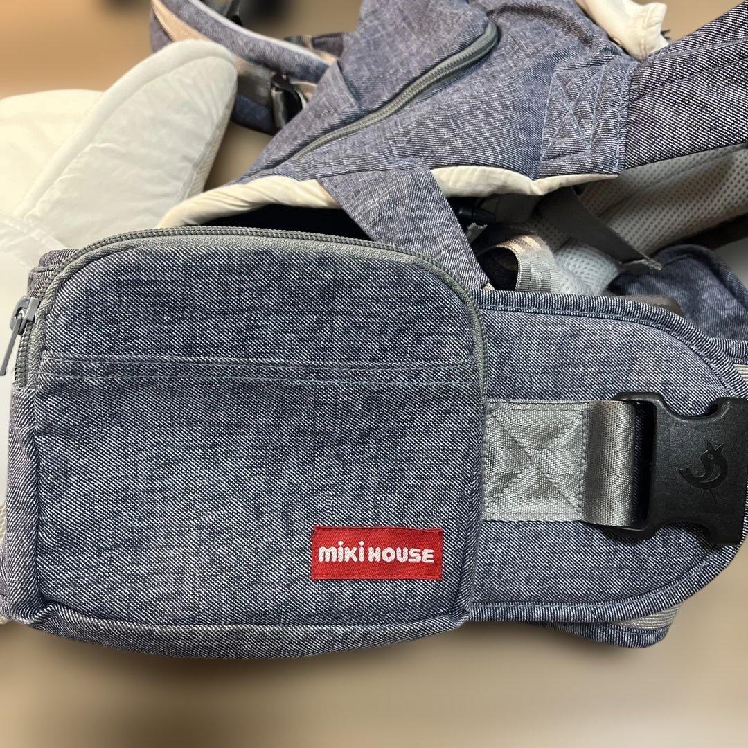 MIKI HOUSE ポグネー　ベビーキャリア デニム調