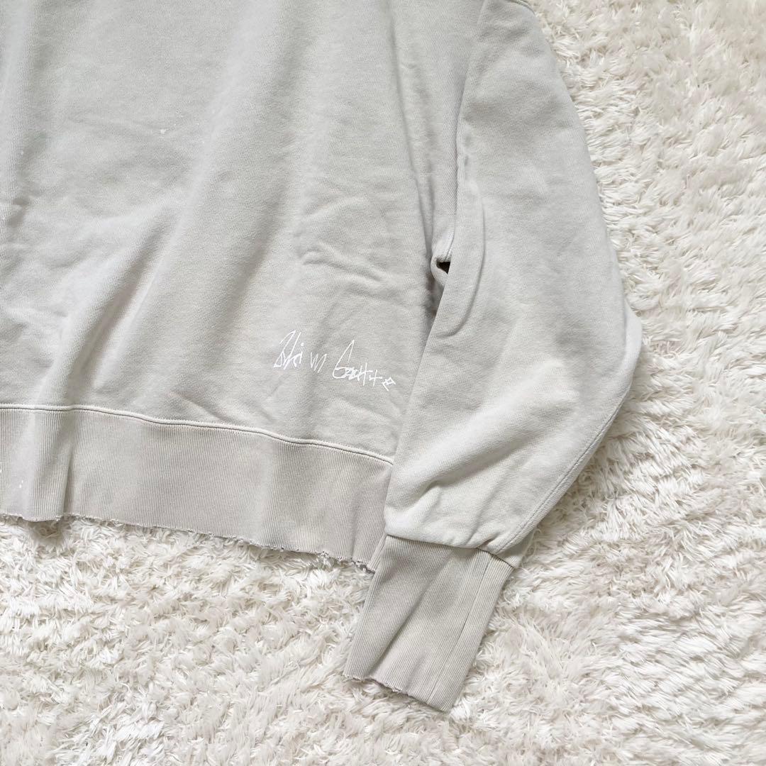 未使用級✨ウィムガゼット ヴィンテージ加工裏毛プルオーバー 2024 ベージュ