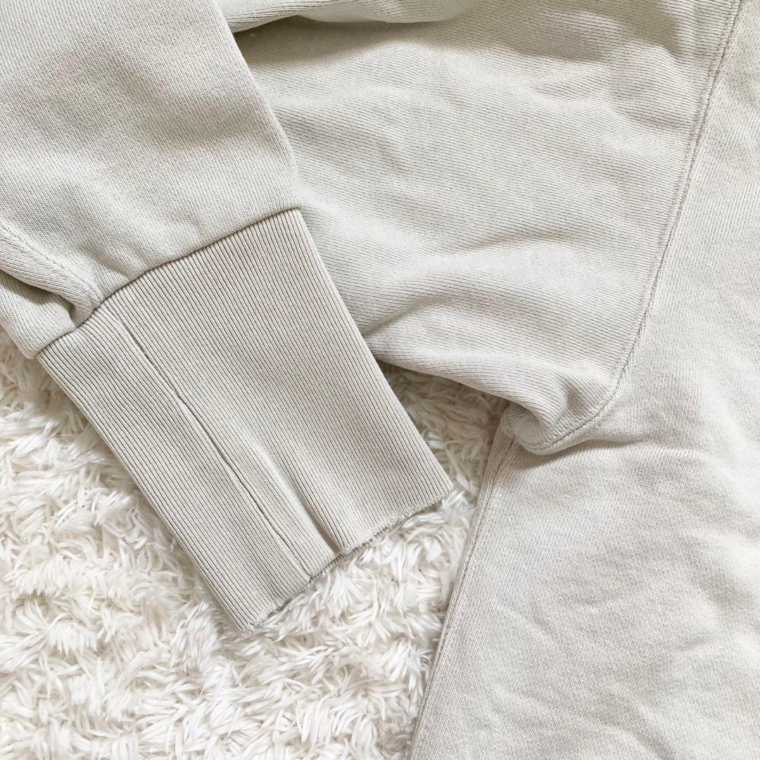 未使用級✨ウィムガゼット ヴィンテージ加工裏毛プルオーバー 2024 ベージュ