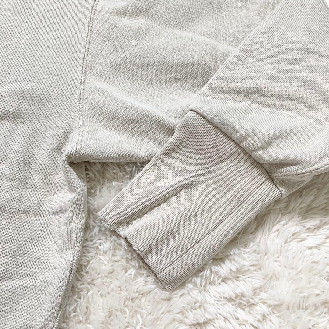 未使用級✨ウィムガゼット ヴィンテージ加工裏毛プルオーバー 2024 ベージュ