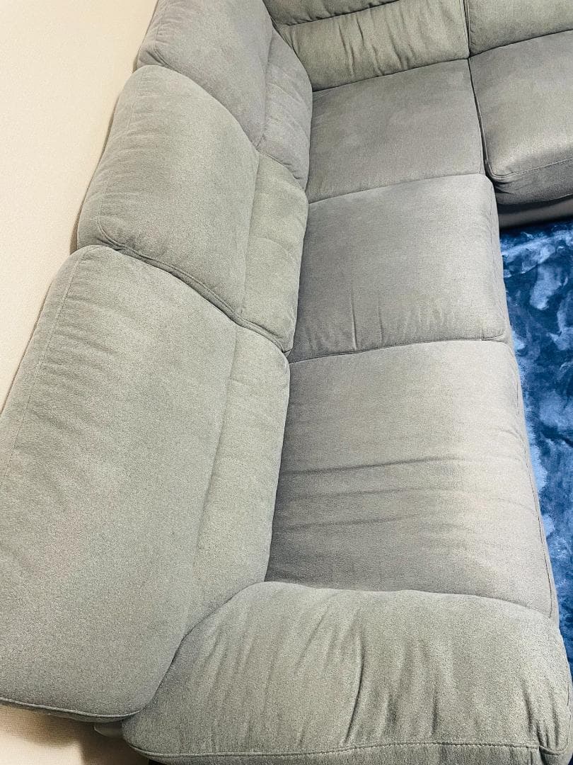 ニトリ　カウチコーナーソファ グレー(お引取可能)