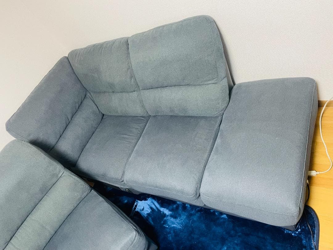 ニトリ　カウチコーナーソファ グレー(お引取可能)