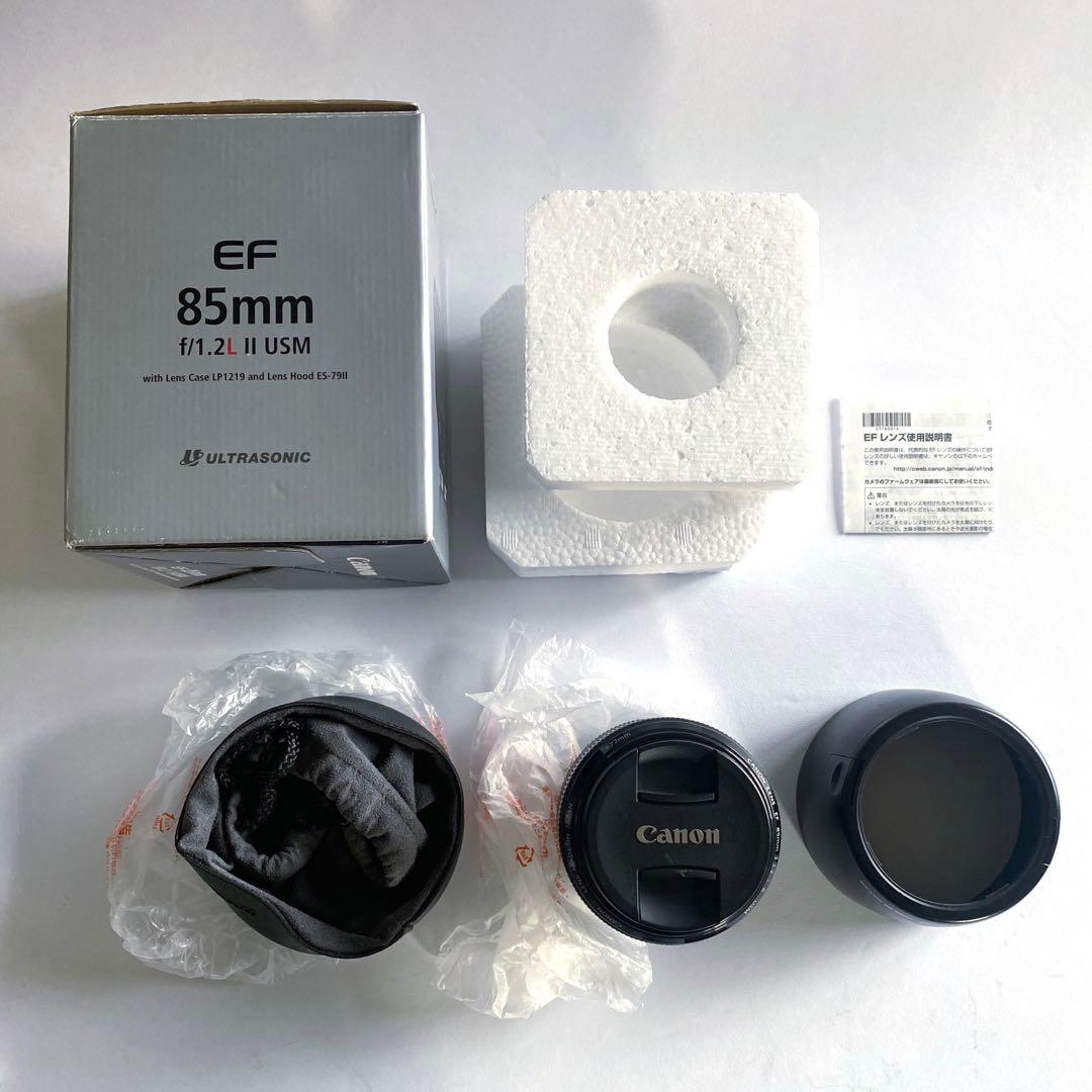 CANON EF85mm F1.2L II USM レンズ 元箱あり