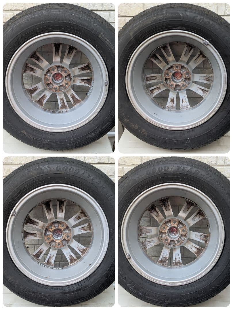 バリ溝　引き取り限定エクストレイルT32純正ホイール　225/65R17