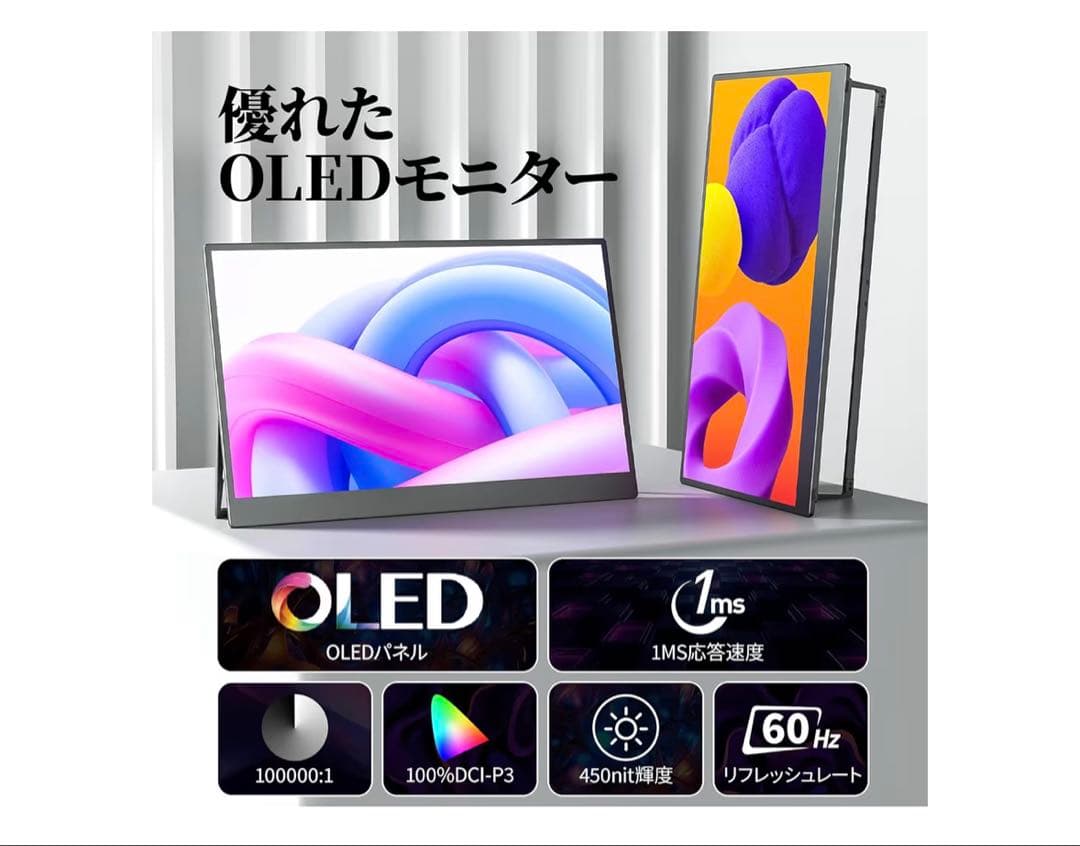 モバイルディスプレイ 13.3インチ 有機EL cocopar