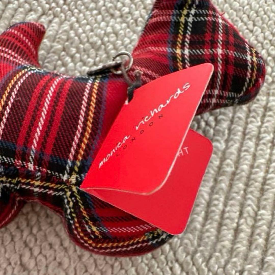 希少！モニカリチャードロンドン リトルドッグ ペーパーウェイト レッドタータン