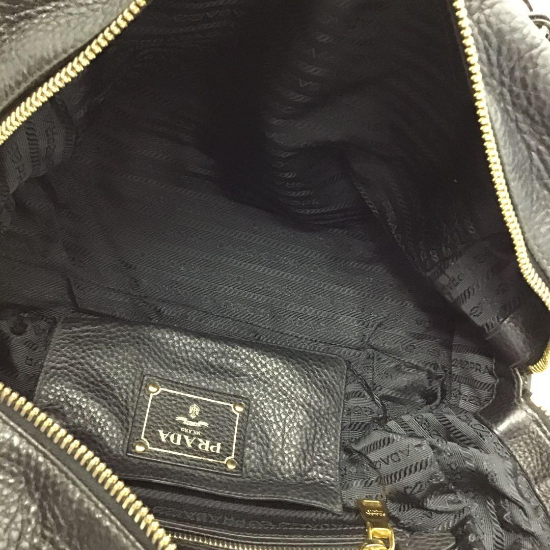 ❣️PRADAプラダ❣️レザーミニボストンバック　ヴィッテロダイノ　B3091M