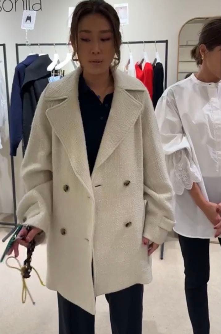 新品gypsohilaジプソフィア Pea Coat White ピーコート