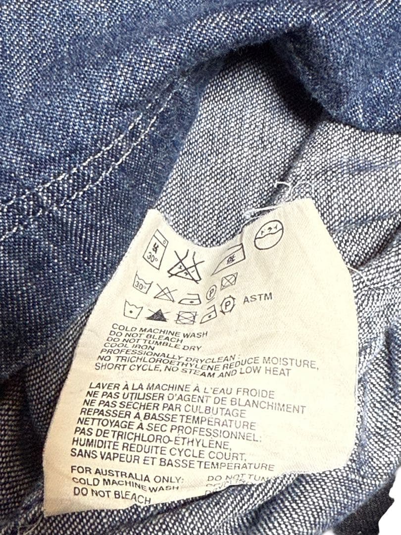 MIU MIU ペプラム フリル デザイン デニムシャツ ジャケット