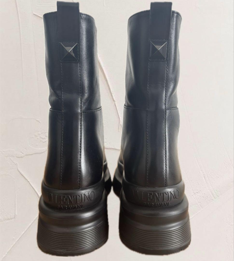 靴 VALENTINO Side Gore Boots Black Size 43