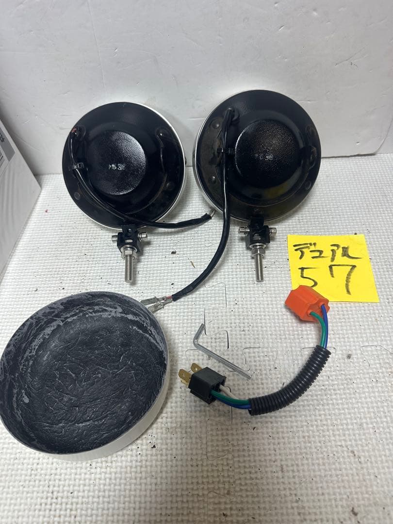 当時物デュアルカウル用CIBIEフォグランプ/ライトカバー付シビエ