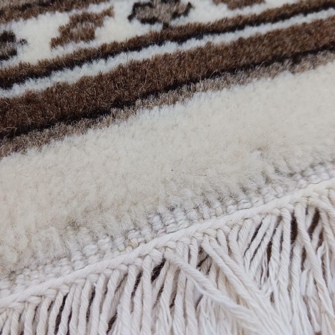 Y3350 トルコ カイセリ絨毯 ウール×コットン 手織 177×118㎝