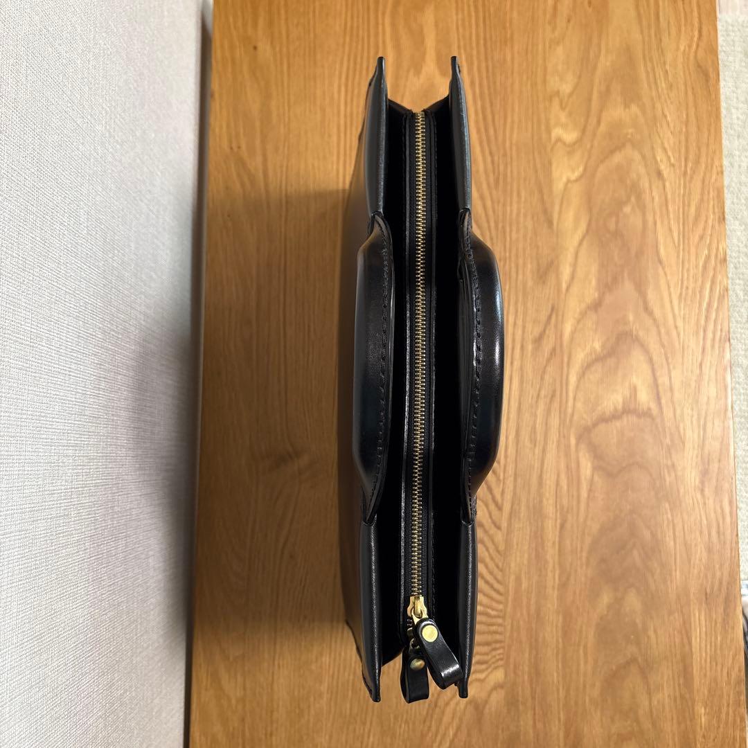 【HERZ】あおりポケット　二本手　ビジネスバッグ　S（BW-104）