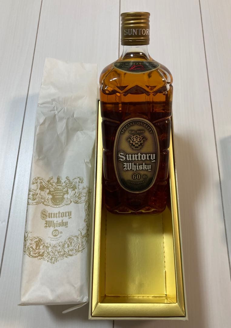 サントリーウィスキー　60周年記念　特角10年　非売品　古酒保管品