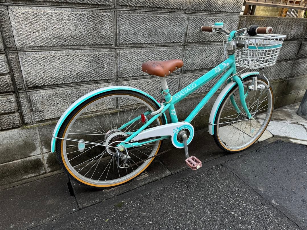 イオンバイク マハロジュニア 6段 24型 子供用自転車 グリーン 手渡しのみ