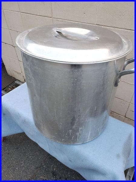 ♪アルミ製 業務用 大型寸胴鍋 蓋付き 幅50 高さ48ｃｍ♪